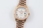 ROLEX Day-date Replica with Sapphire Crystal 2836 Automatic Movement 40MM White Wrist Watch